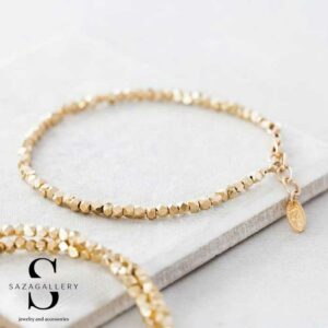 مدل 17 از دستبند های دخترانه شیک و دستبند های دخترانه فانتزی و دستبند های دخترانه مهره ای طلا و طرح طلا