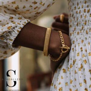 مدل 45 از دستبند های دخترانه شیک و دستبند های دخترانه فانتزی و دستبند های دخترانه مهره ای طلا و طرح طلا