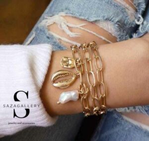 مدل 69 از دستبند های دخترانه شیک و دستبند های دخترانه فانتزی و دستبند های دخترانه مهره ای طلا و طرح طلا