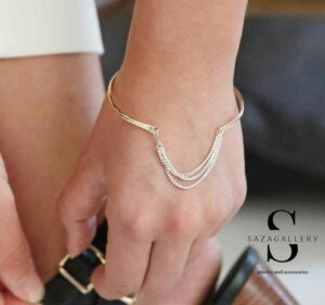مدل 76 از دستبند های دخترانه شیک و دستبند های دخترانه فانتزی و دستبند های دخترانه مهره ای طلا و طرح طلا